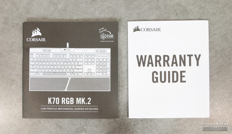 Corsair K70 RGB MK.2 Low Profile - Documentación
