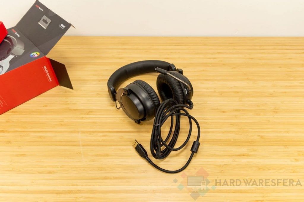 MarsGaming MH4X unboxing auricolare USB