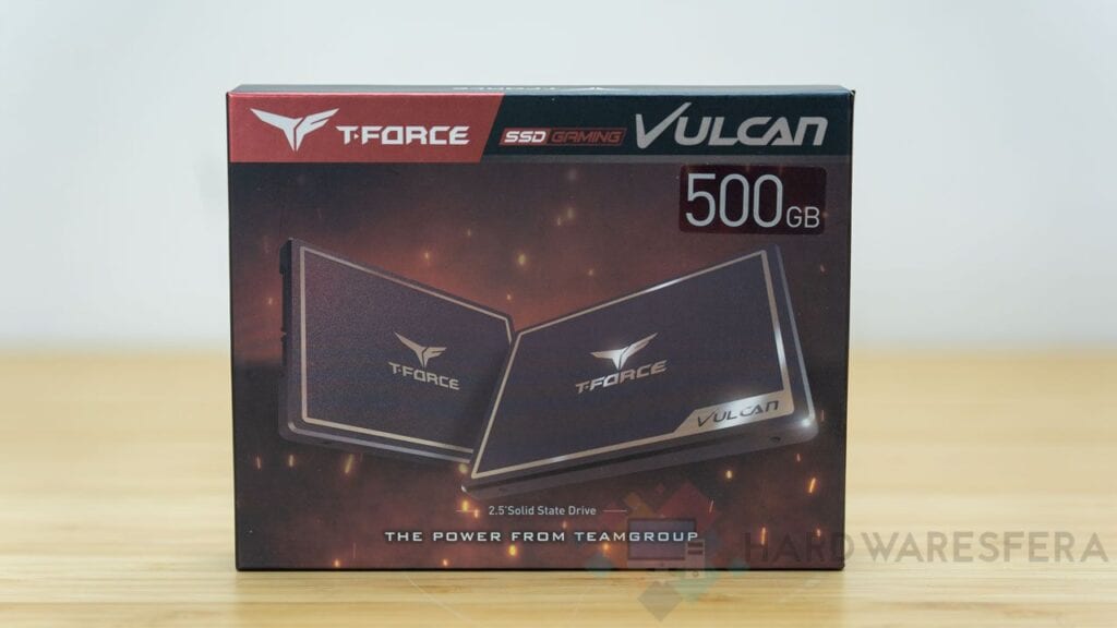Scatola frontale T-FORCE-SSD-GAMING-VULCAN-500GB