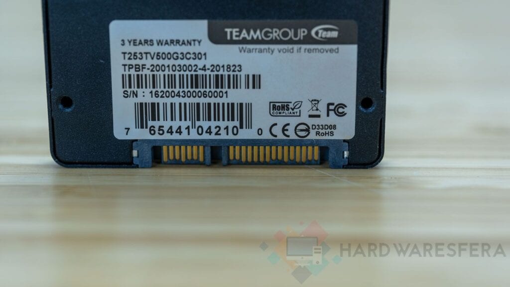 Connettore SATA di alimentazione T-FORCE-SSD-GAMING-VULCAN-500 GB