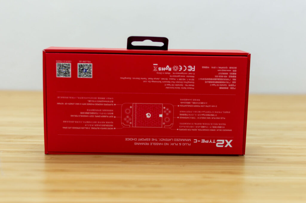 controller gamesir x2 type-c scatola posteriore