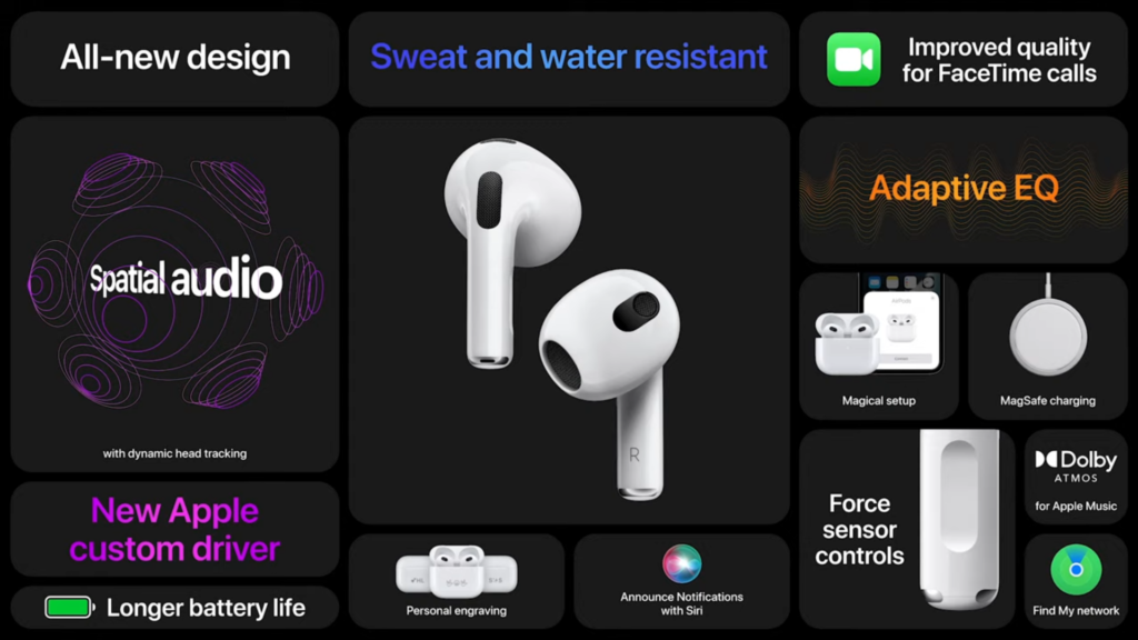 Airpod Apple di terza generazione