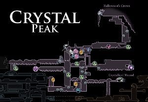 Mappa di Hollow Knight Crystal Peak