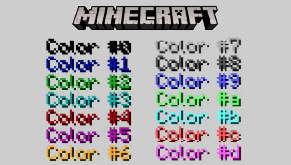 Codice colore Minecraft