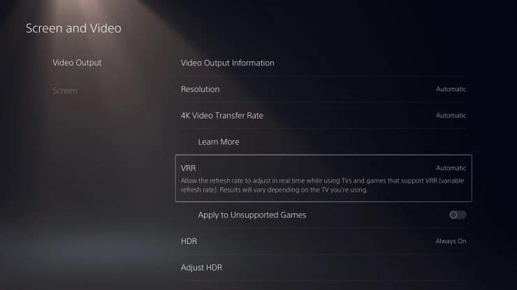 PlayStation 5 con frequenza di aggiornamento variabile - VRR PlayStation 5 con frequenza di aggiornamento variabile - VRR