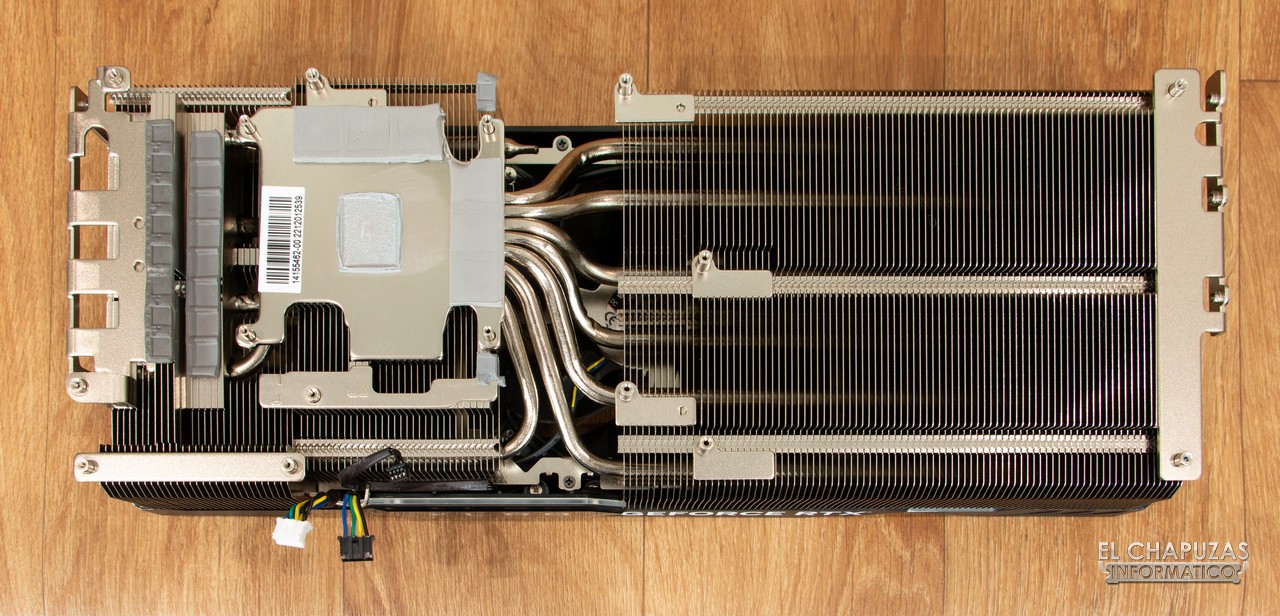 PNY GeForce RTX 4070 Ti XLR8 Gaming - Dissipatore di calore smontato