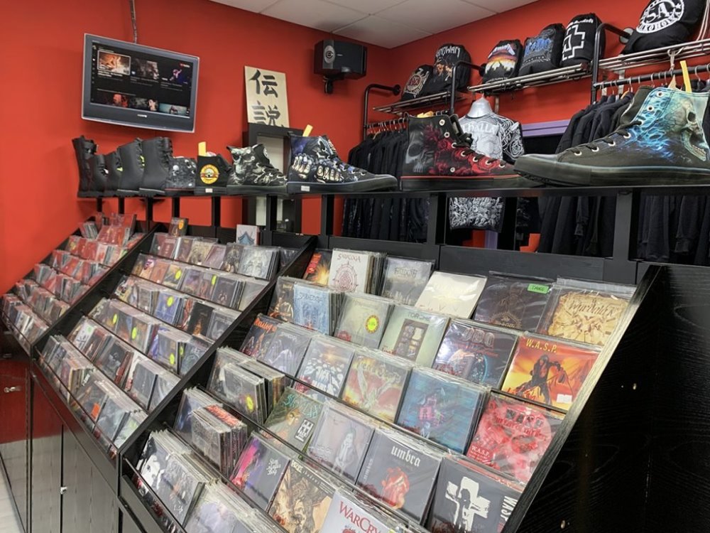 negozio di dischi musicali