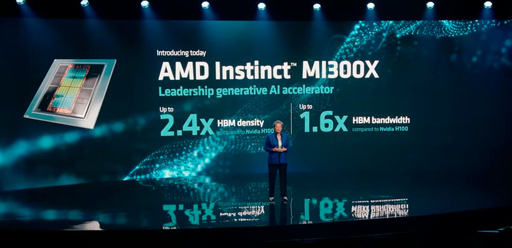AMD Instinct MI300X contro NVIDIA H100