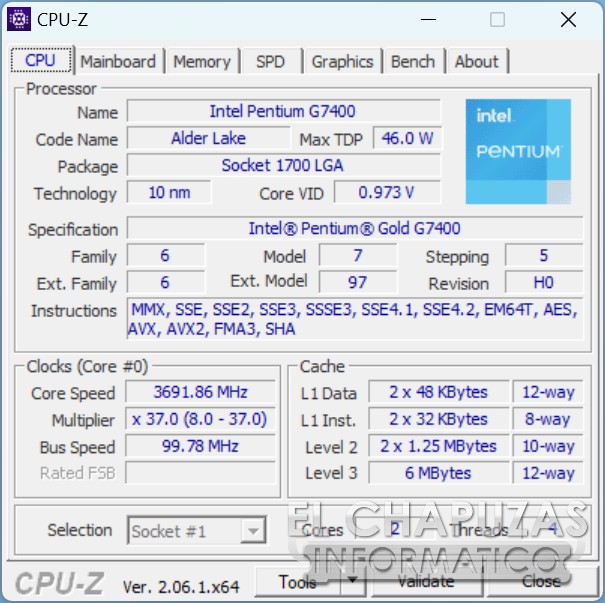 MSI PRO AP222 - Intel Pentium G7400