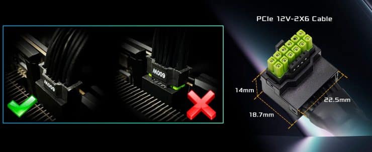 Asrock CB - 12v2x6l600w - cibo per cavi 16 pins NTC Sensore