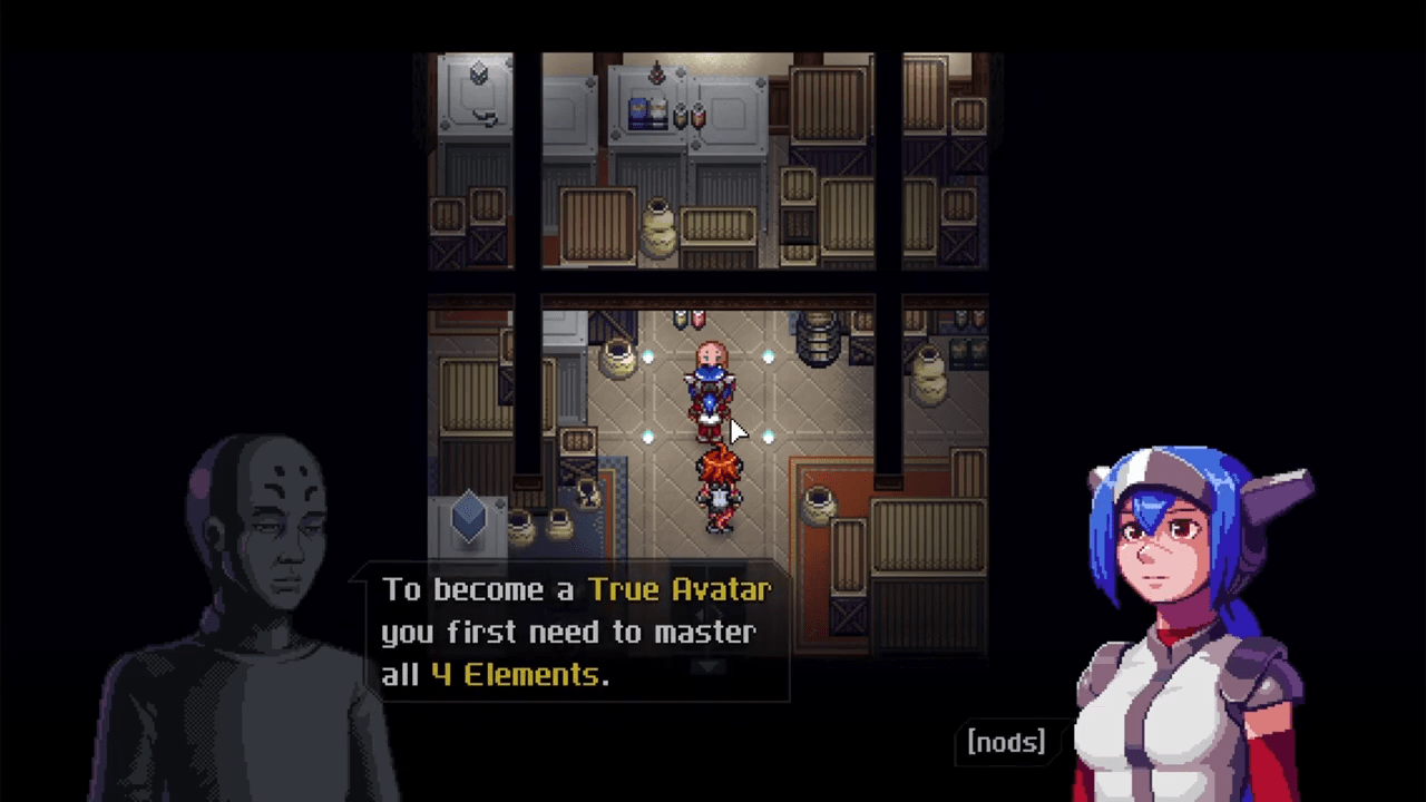 Come il combattimento principale elementare e la risoluzione di puzzle in Crosscode