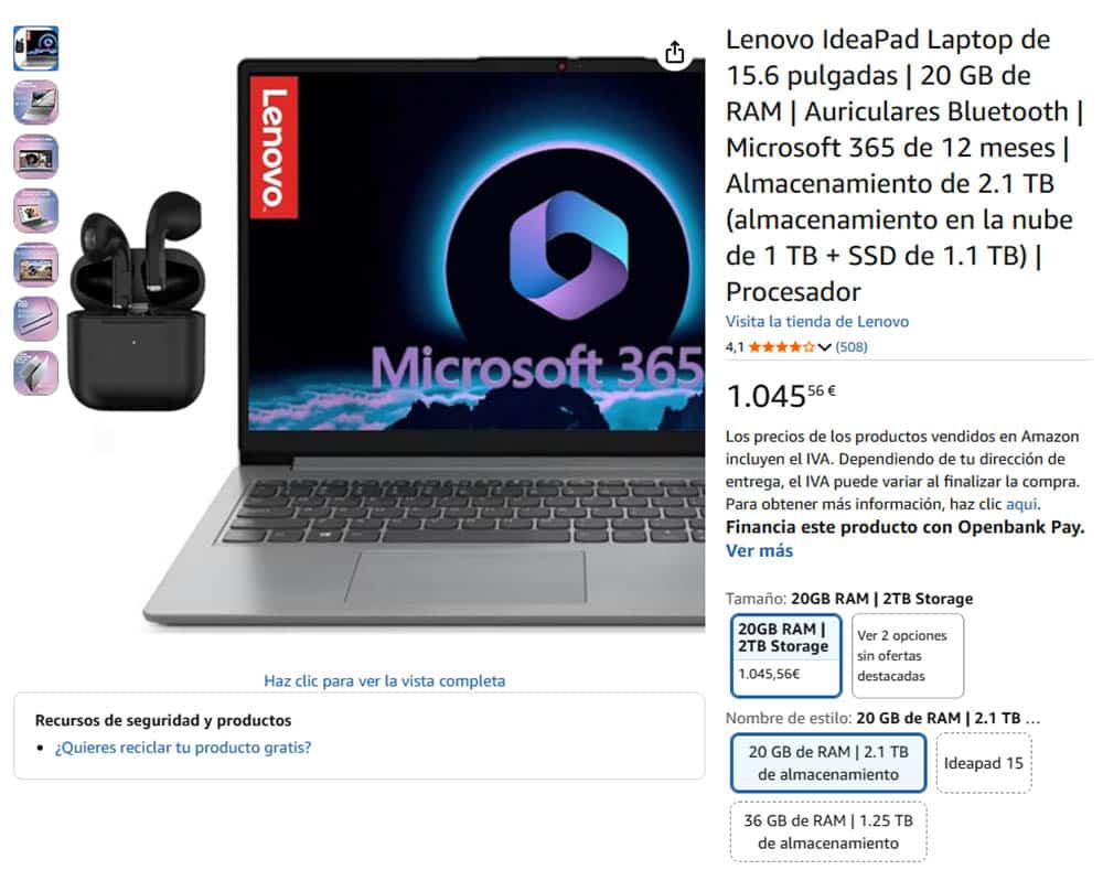 Archiviazione cloud per laptop Lenovo IdeaPad